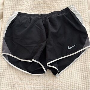 Nike Women's Black and Gray Athletic Shorts